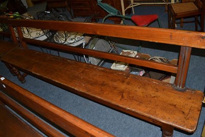 Lot 1102 - A pine bench/pew