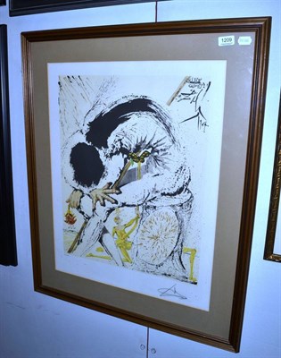 Lot 1209 - After Salvador Dali (1904-1989) ";L'homme accablé";, limited edition print