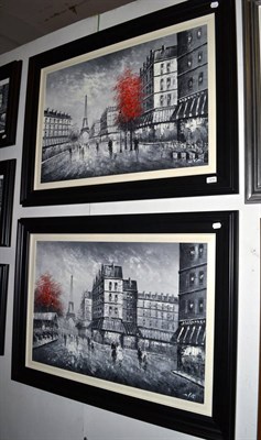 Lot 1210 - Morgan Lott, Two Views of Paris