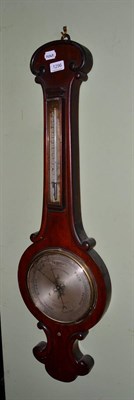 Lot 1296 - Mahogany wheel barometer signed Negretti & Zambra, London