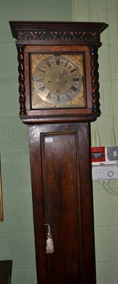 Lot 1298 - An oak eight day longcase clock