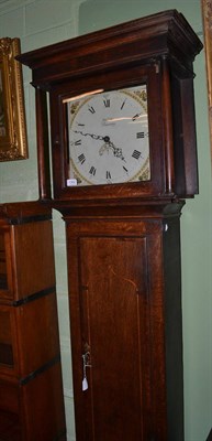 Lot 1302 - An oak thirty hour longcase clock