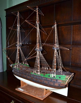 Lot 1312 - Kit built galleon with plans for various other ships and models and a box of accessories for...