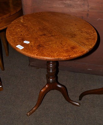 Lot 1317 - Oak tripod table