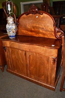 Lot 1327 - A Victorian serpentine fronted mahogany chiffonier