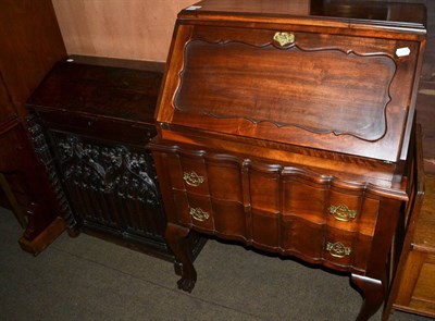 Lot 1390 - Reproduction bureau and a Gothic writing desk