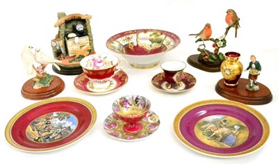 Lot 6 - Quantity of china to include Noritake bowl, pair of plates, Country Artists, etc