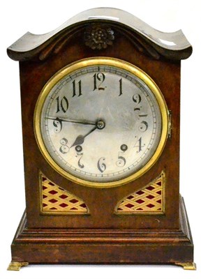 Lot 10 - A striking mantel clock, movement stamped W&H