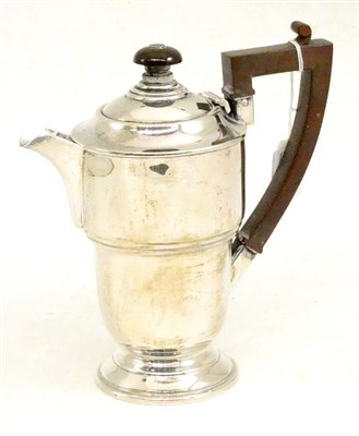 Lot 20 - A silver hot water jug, Elkington & Co, Birmingham 1937
