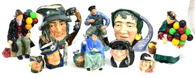 Lot 49 - A small quantity of Royal Doulton figures including 'The Old Balloon seller', 'The Balloon Man,...