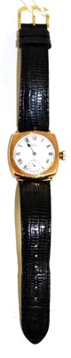 Lot 78 - A 9ct gold Waltham wristwatch