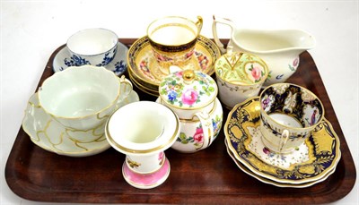 Lot 173 - Caughley cup and saucer, Newhall Worcester tea bowl, etc