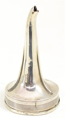 Lot 241 - George III silver wine funnel