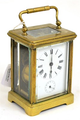 Lot 267 - French carriage clock