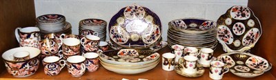 Lot 290 - A Bloor Derby Imari pattern nineteen piece dessert service; Derby Crown Porcelain Co. Imari pattern