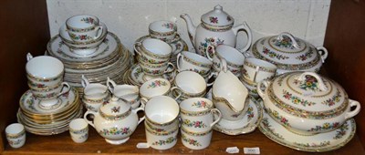 Lot 300 - Coalport 'Ming Rose' part dinner service