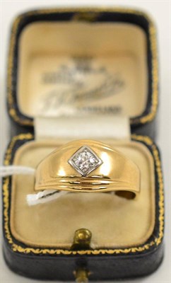 Lot 309 - A diamond solitaire ring, stamped '10K'