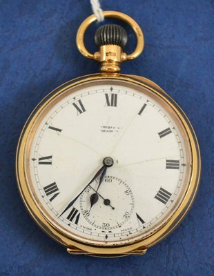 Lot 315 - A 9ct gold pocket watch