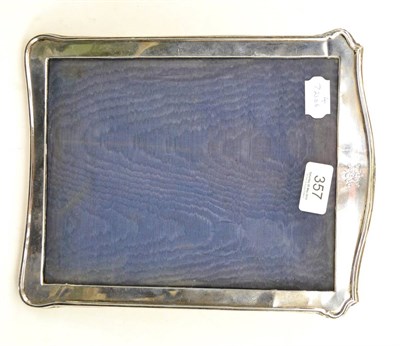 Lot 357 - A silver photograph frame