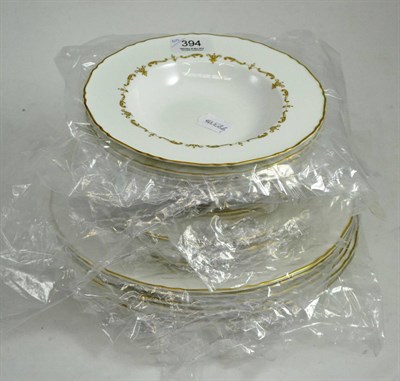 Lot 394 - Royal Worcester Gold Chantilly dinner wares