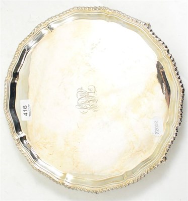 Lot 416 - Silver salver