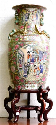 Lot 425 - Early 20th century Cantonese vase on stand