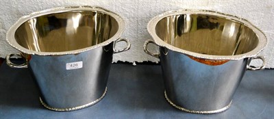 Lot 426 - Pair of oval coolers