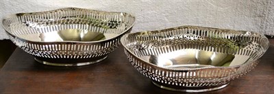 Lot 427 - Pair of plated baskets