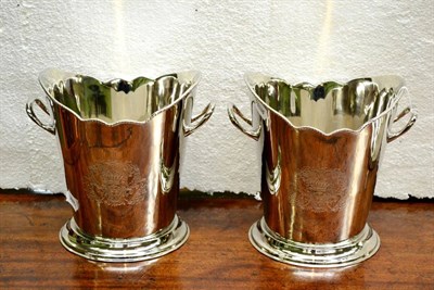 Lot 428 - Pair of coolers with etched sides