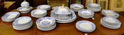 Lot 438 - Large quantity of blue and white pottery, dinner ware