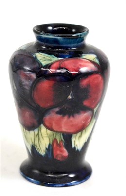 Lot 465 - Small Moorcroft pansy pattern vase