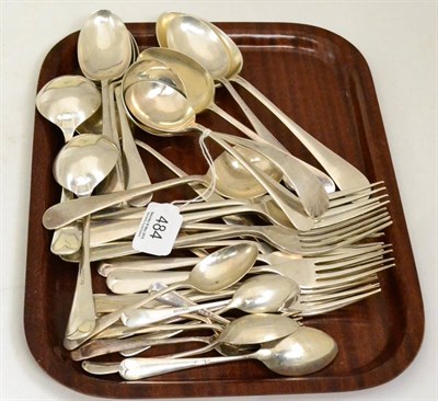 Lot 484 - Part silver flatware service, Sheffield 1988