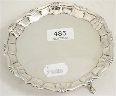 Lot 485 - Georgian silver waiter