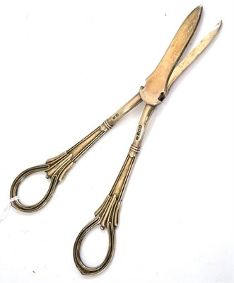 Lot 523 - A pair of silver grape scissors