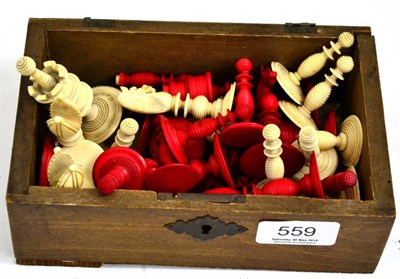 Lot 559 - Part chess set