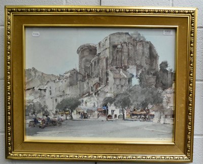 Lot 1002 - William Russell Flint (1880-1969), Continental castle scene, signed in pencil, un-numbered