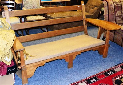 Lot 1082 - Arts & Crafts cane seated settee