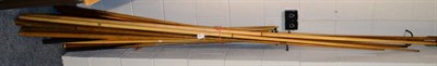 Lot 1086 - A collection of thirty snooker cues, bridges and rests