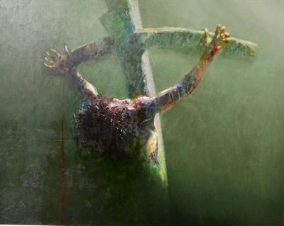 Lot 1089 - Russell Platt (b.1920) The Crucifixion, 1987, oil on canvas