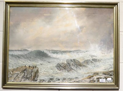 Lot 1093 - Seascape signed A Johnston 1891