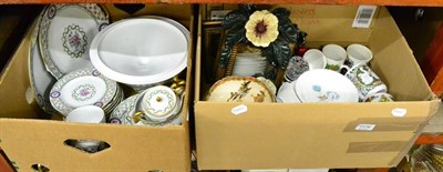 Lot 1176 - A quantity of ceramics including Royal Worcester 'Holly Ribbons' dinnerwares, Limoges teawares,...