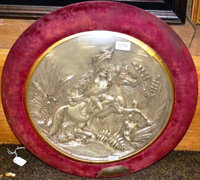 Lot 1238 - A electroplated Elkington & Co plaque