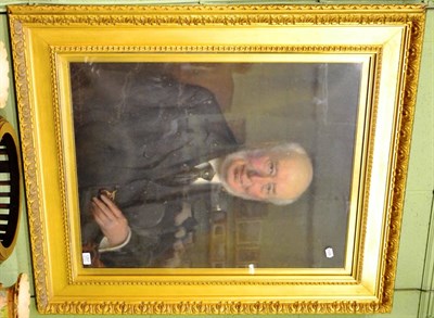 Lot 1267 - Framed portrait of Henry Buist, oil on canvas, indistinctly signed, dated 1915