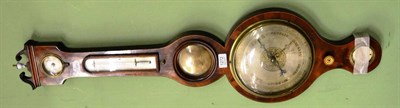 Lot 1272 - A 19th century mahogany wheel barometer signed D Gugerie Boston