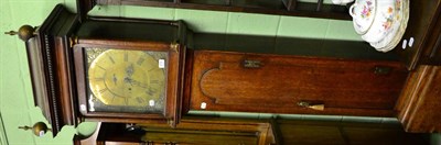 Lot 1276 - An early 19th century oak longcase clock with brass square dial, eight-day, signed Solomon Bettison