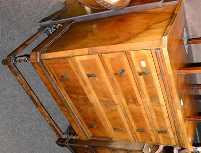 Lot 1305 - Walnut chest of drawers