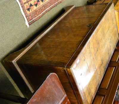 Lot 1313 - An 18th century walnut blanket chest of large proportions