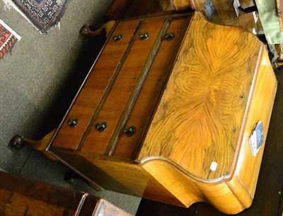 Lot 1314 - A 1930's walnut bureau