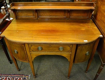 Lot 1319 - Victorian mahogany bow front sideboard