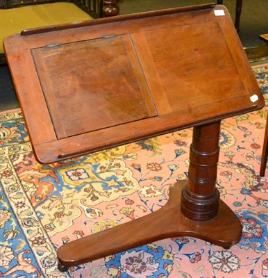 Lot 1336 - Victorian mahogany reading stand